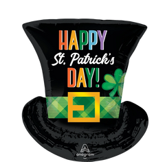 St. Patrick's Day Foil Super Shape Hat Balloon