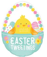 XL Twisted Chicks Easter Super Shape Balloon