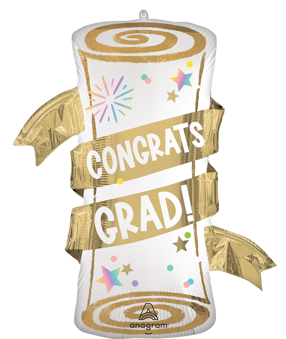 Metallic Pastel Graduation Super Shape Balloon
