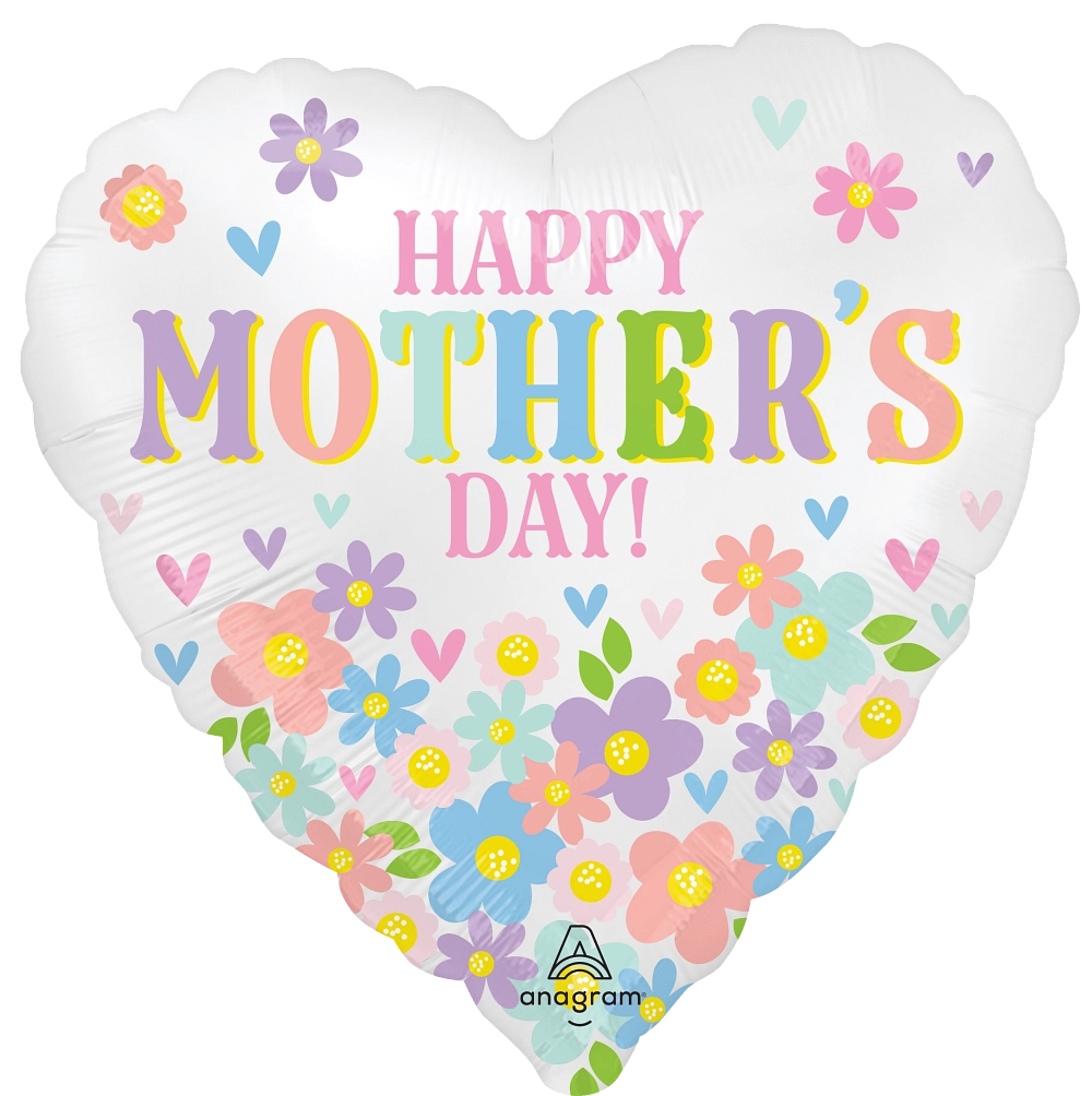 Satin Daisy Chain Foil Balloon - Mother's Day Special