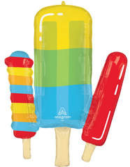 Metallic Popsicle Pool Party Foil Balloon