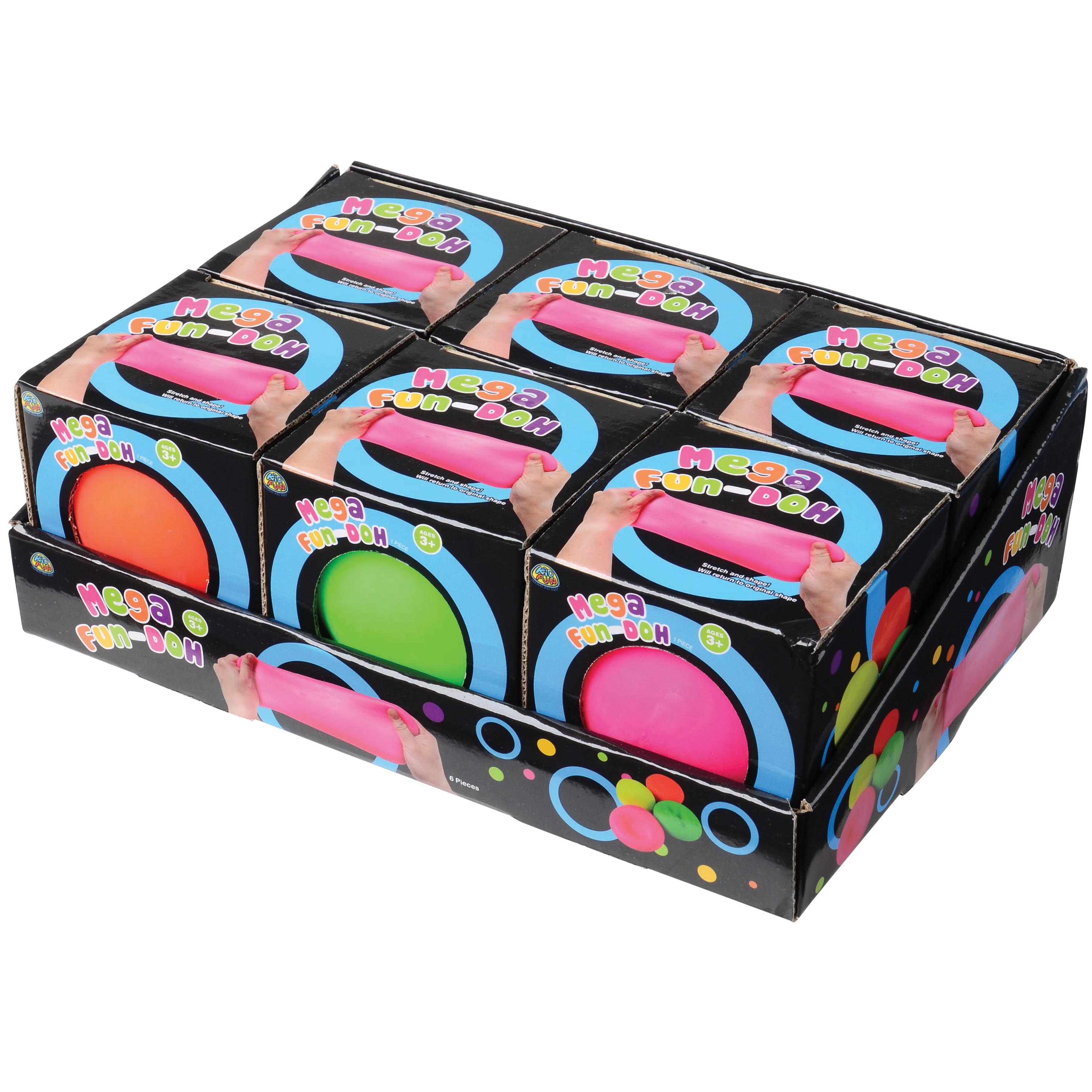 Mega Fun Dough Ball/6 Per Disp X 2
