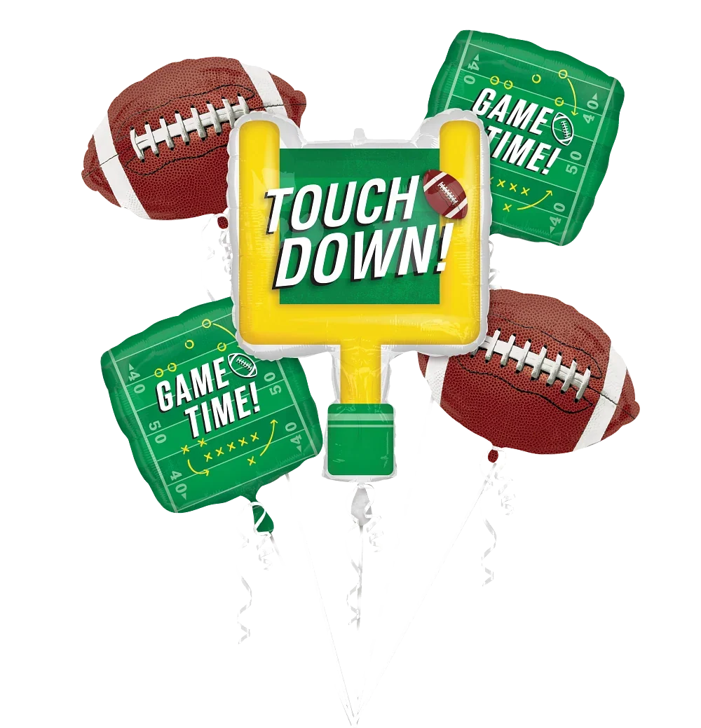 5-Piece Sports Themed Foil Balloon Bouquet