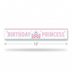 Enchanting Princess Castle Birthday Banner