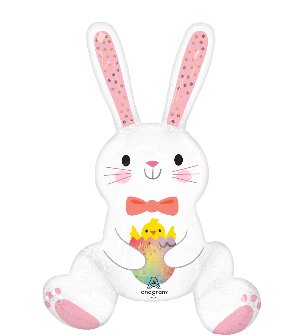 Easter Bunny Love Foil Balloon - Air Filled