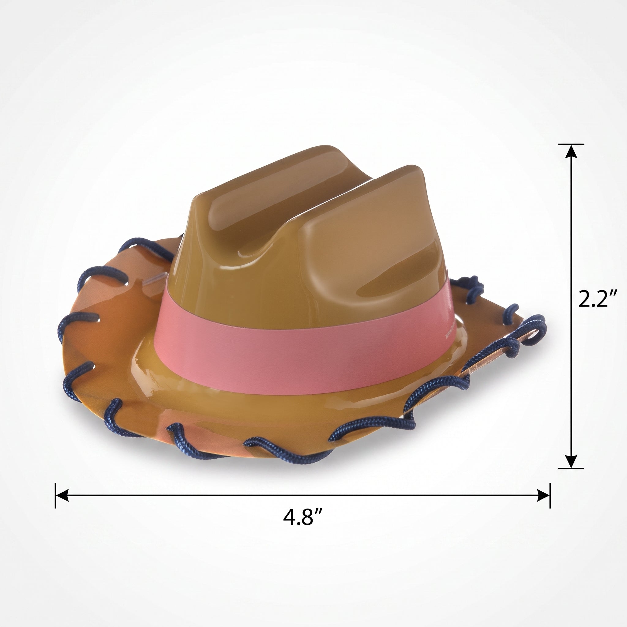 Saddle Up Mini Cowgirl Party Hats - Brown & Pink, 4-Pack