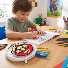 Super Mario Gel Pens Set in Character Pouch
