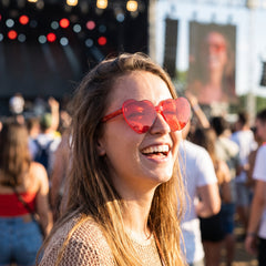 Valentine's Day Frameless Red Heart Glasses
