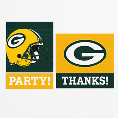Green Bay Packers Invitations & Thank You Card Set