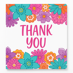 Pretty Petals Birthday Thank You Card