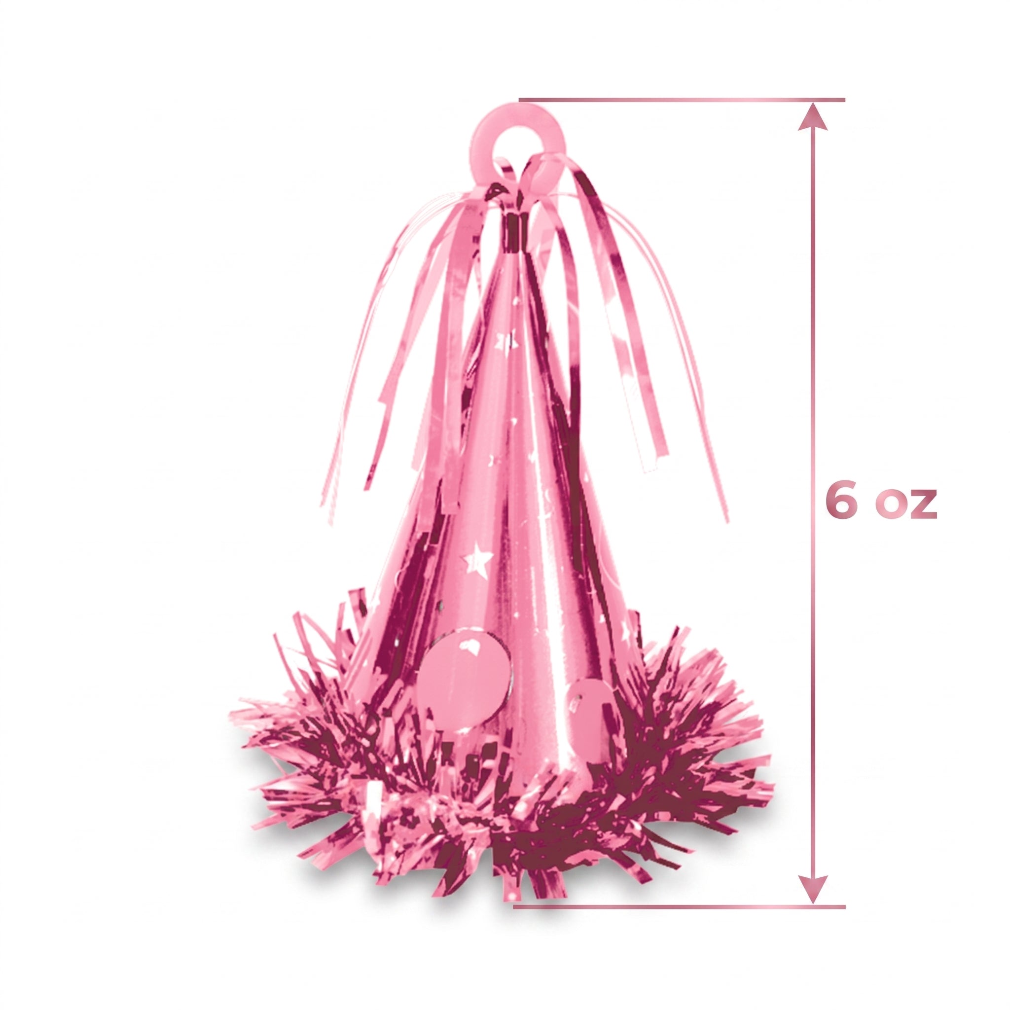 Pink Party Hat Balloon Weight Accessory