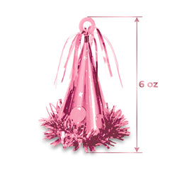 Pink Party Hat Balloon Weight Accessory