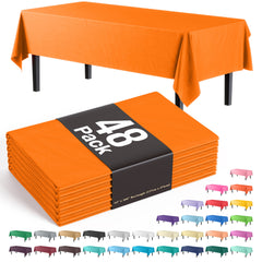 Little Gym - Orange Plastic Table Cover | Case of 48