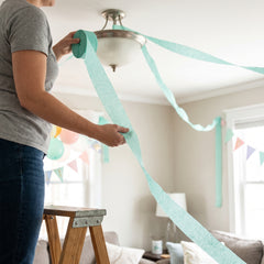 Mint Crepe Streamer - 81 ft.