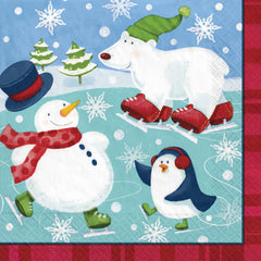 Festive Holiday Fun Luncheon Napkins - 6.5 In. x 6.5 In. - 2-Ply, 16ct