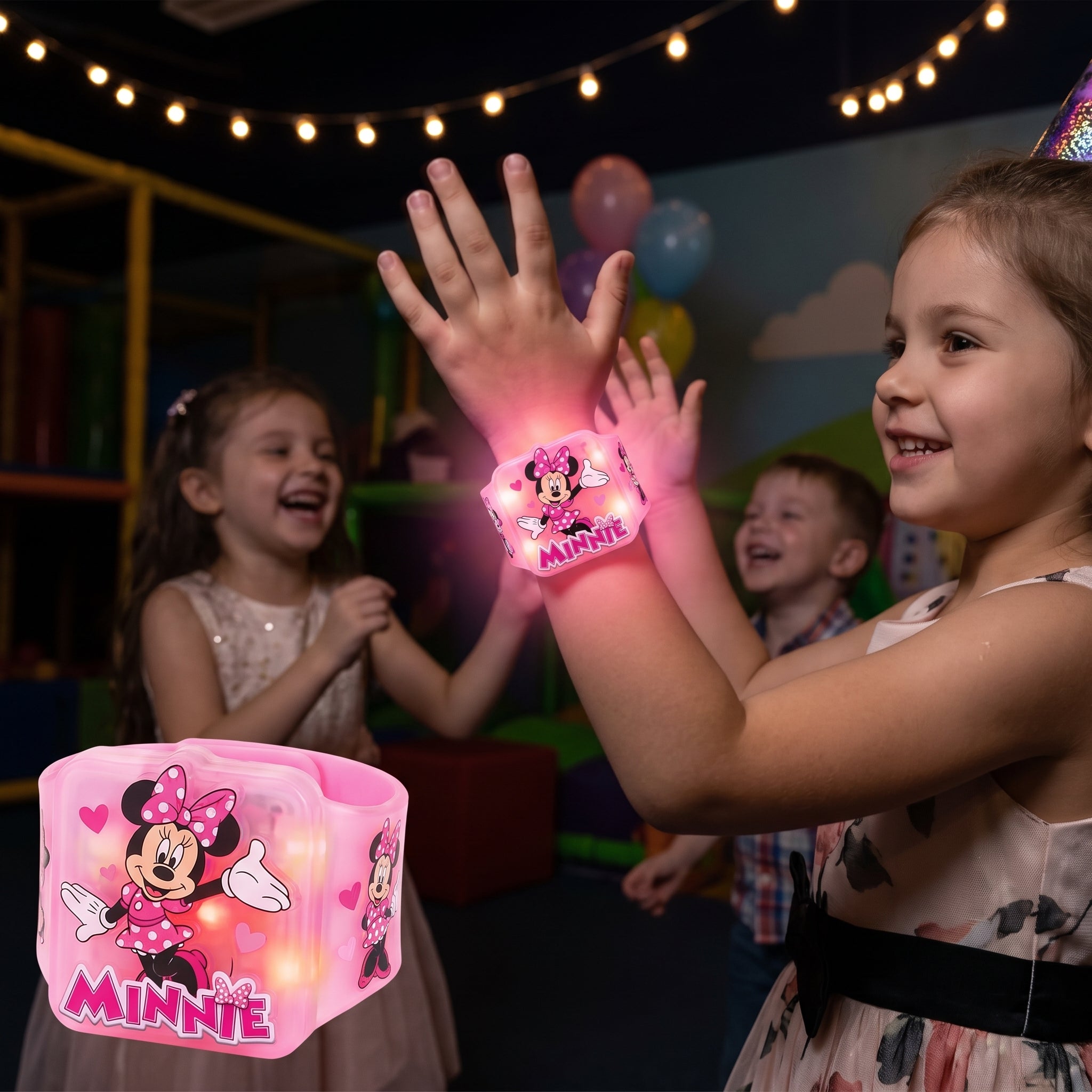 Minnie Mouse Light-Up Bracelets - Party Favors (4-Pack)