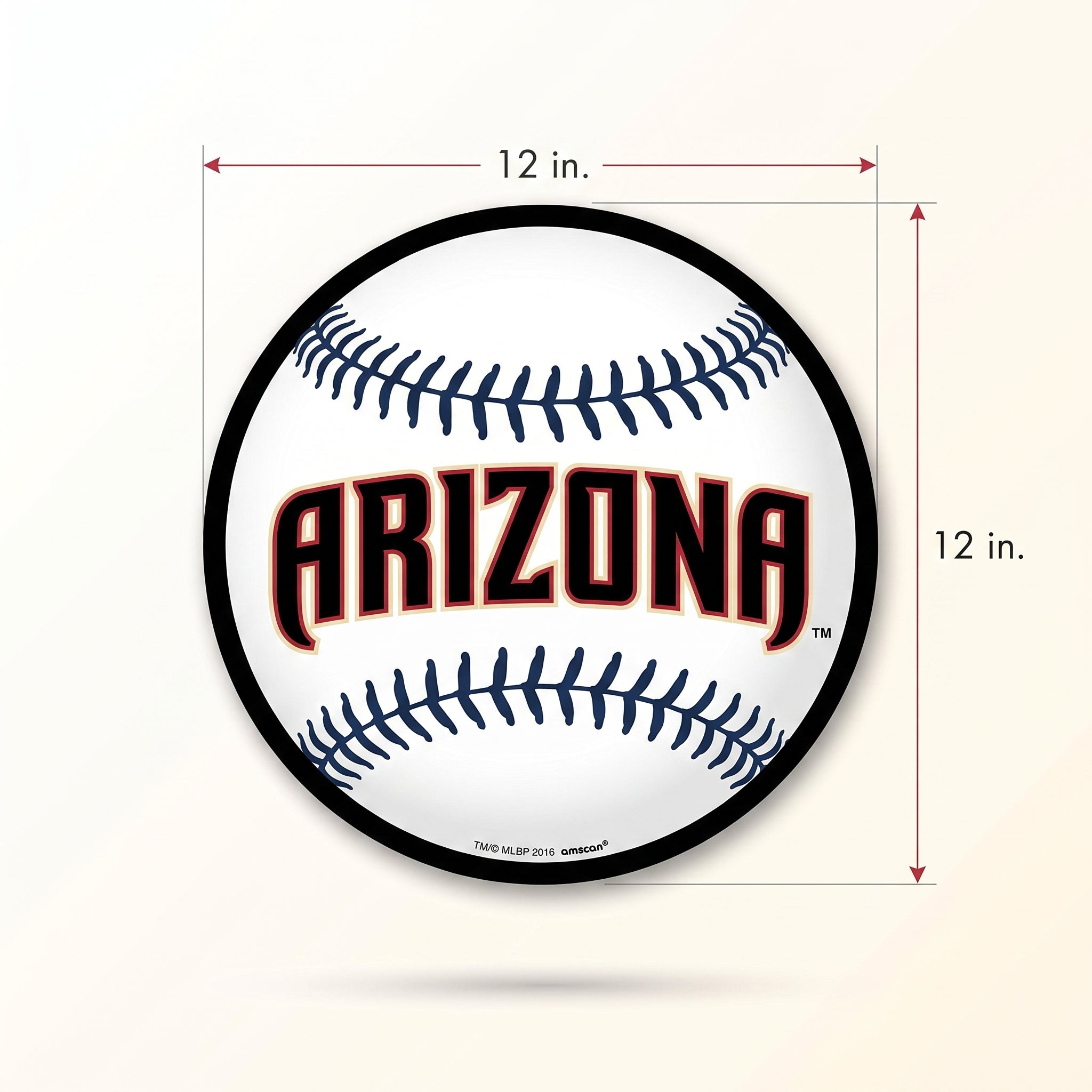 Arizona Diamondbacks 12" Baseball Cutout