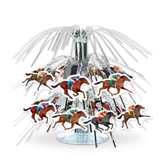 5x7in Cascading Horse Race Centerpiece for Derby Day