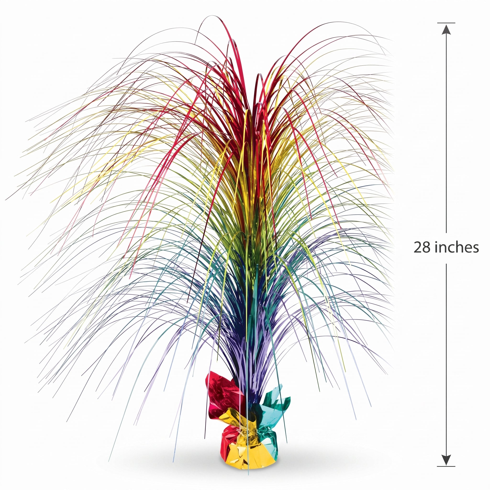 Vibrant Rainbow Spray Centerpiece