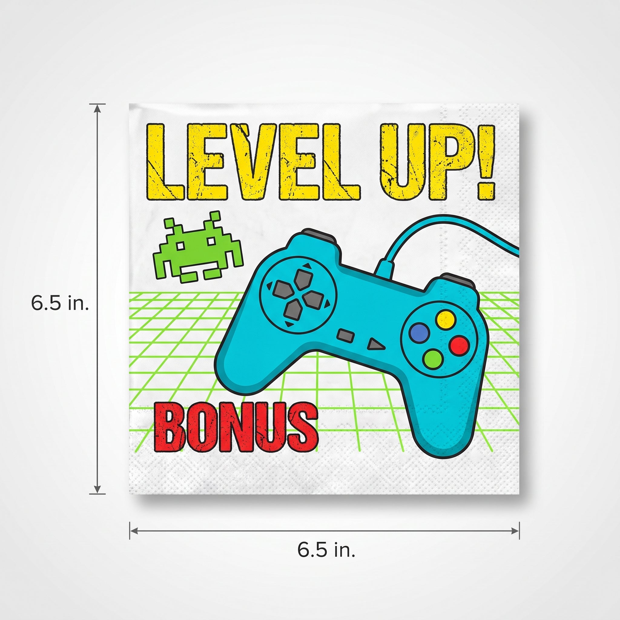 Gamer Party Luncheon Napkins - 6.5 In. x 6.5 In. - 16ct