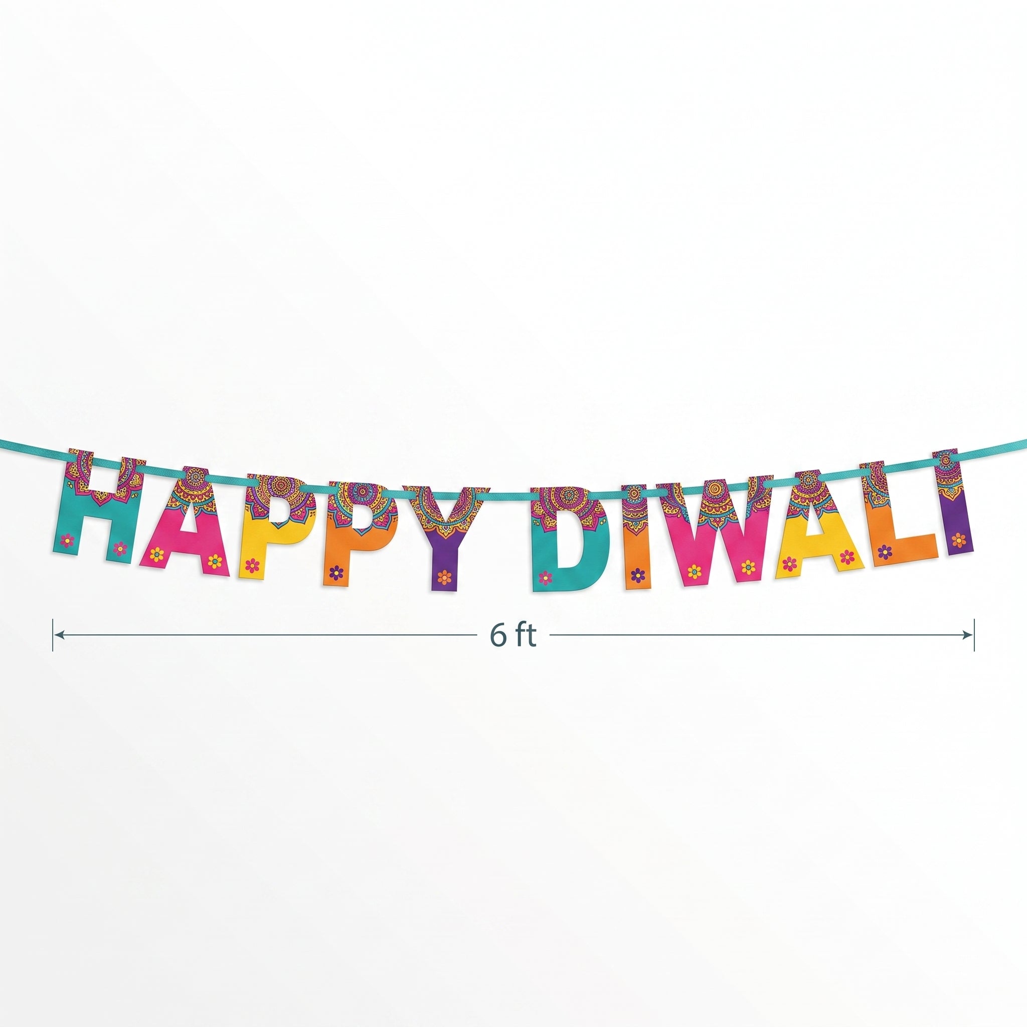 Festive "Happy Diwali" Hanging Banner Decoration Kit