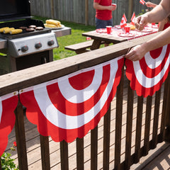 Canada Day Red and White Bunting Banner - 11 ft