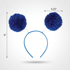 Royal Blue Pom Pom Headbopper