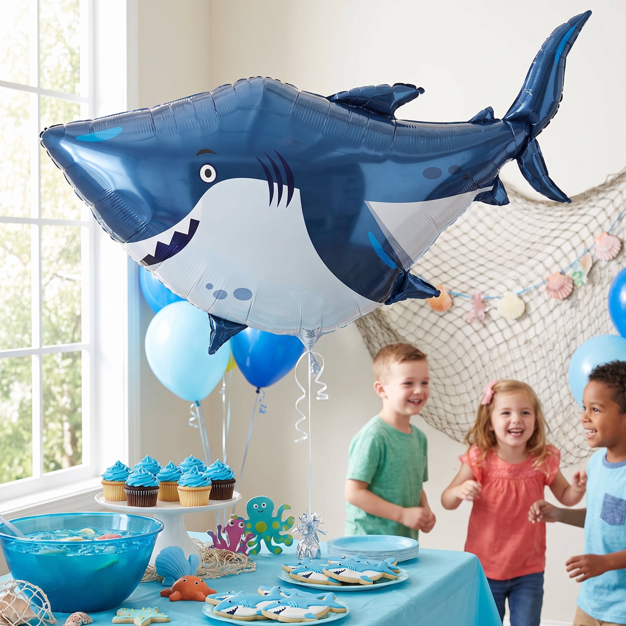 Ocean Shark Super Shape Foil Balloon
