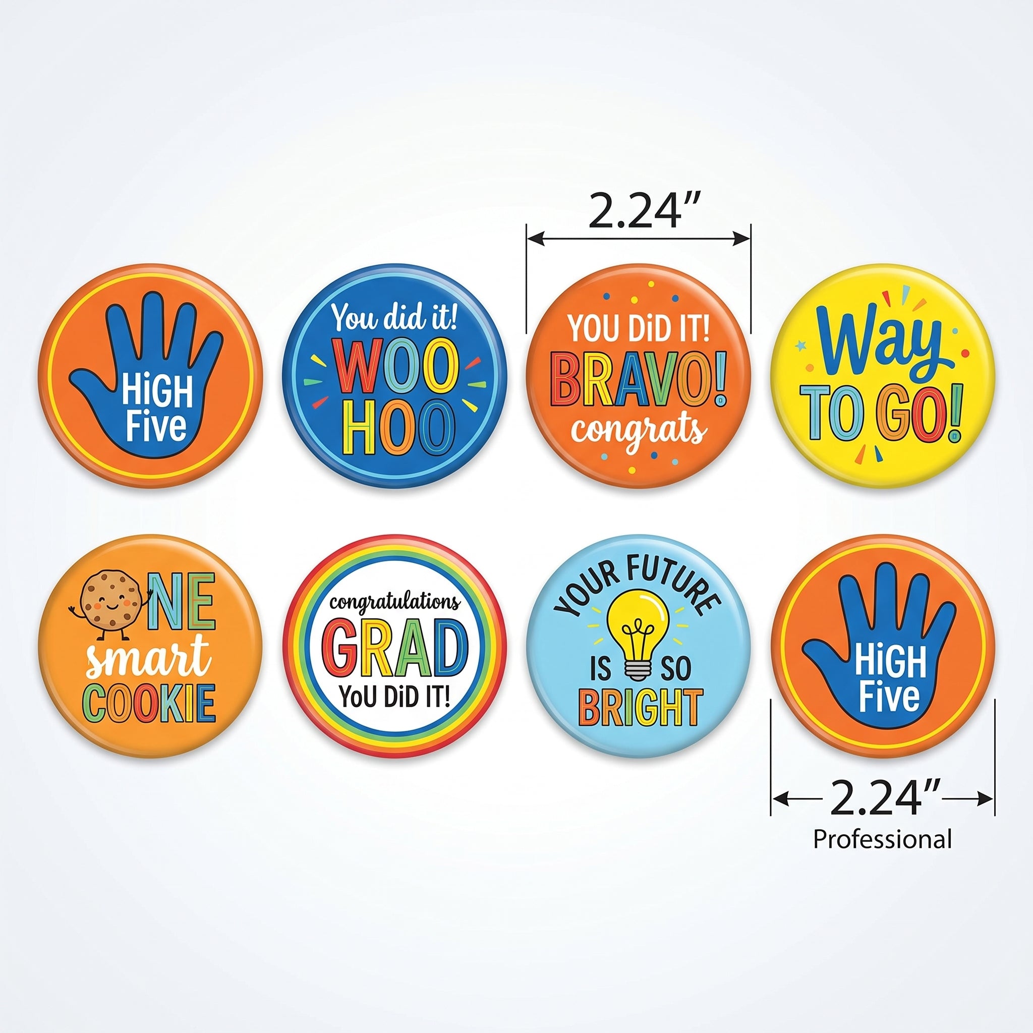Graduation Celebration Fun Button Multi-Pack