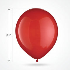 Vibrant Red 9" Latex Balloons - 20 Pack