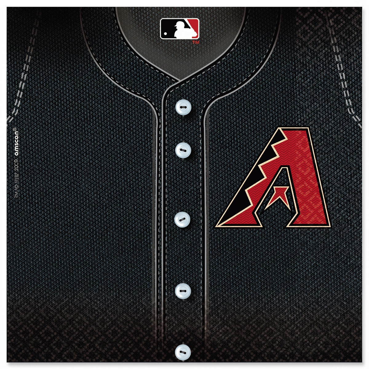 Arizona Diamondbacks MLB Luncheon Napkins - 6.5 In. X 6.5 In.