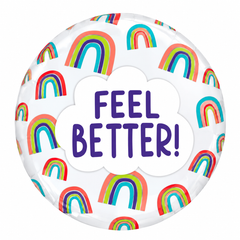 Feel Better Rainbow Foil Balloon