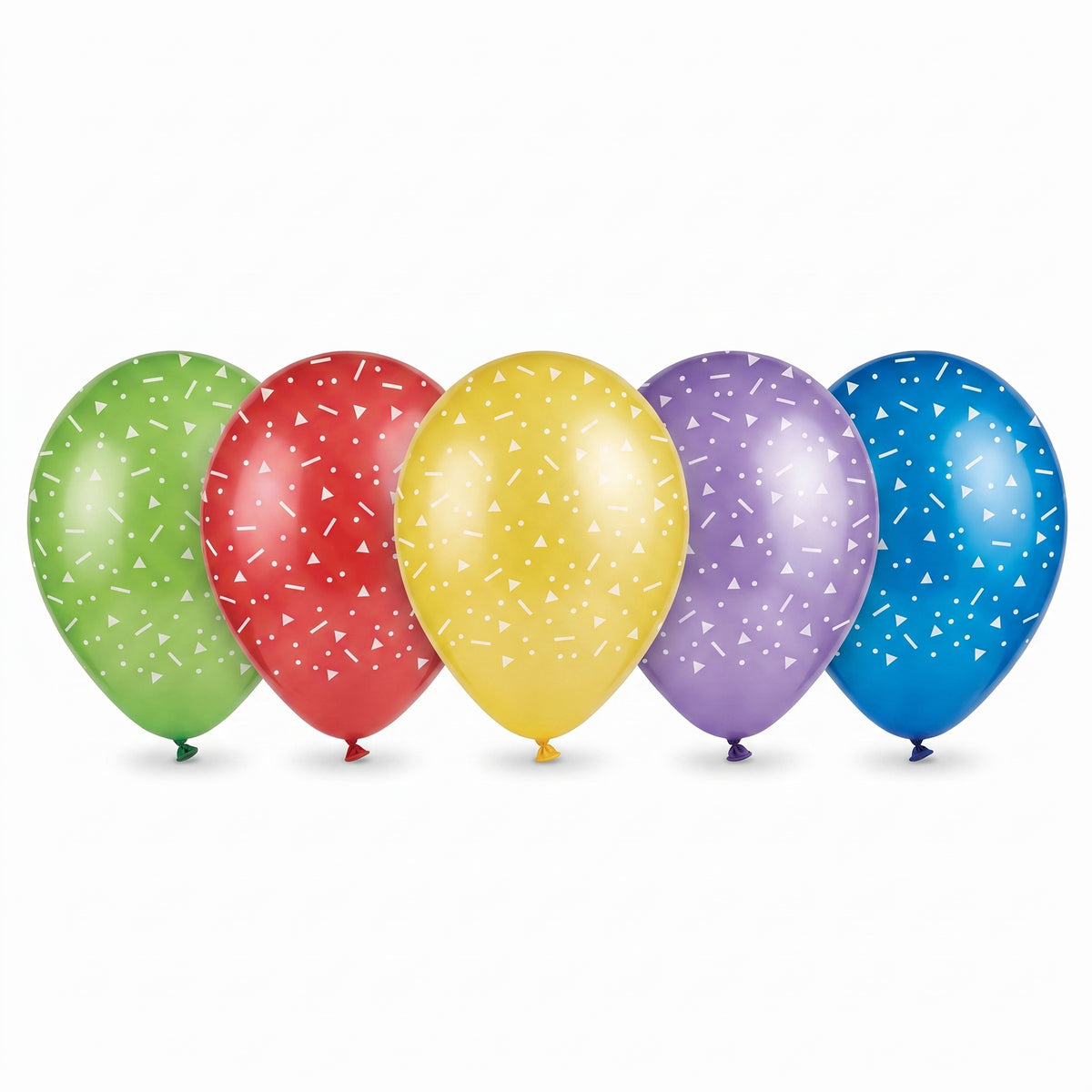 Primary Colours Confetti Latex Balloon Pack - 11-inch, 15 Count
