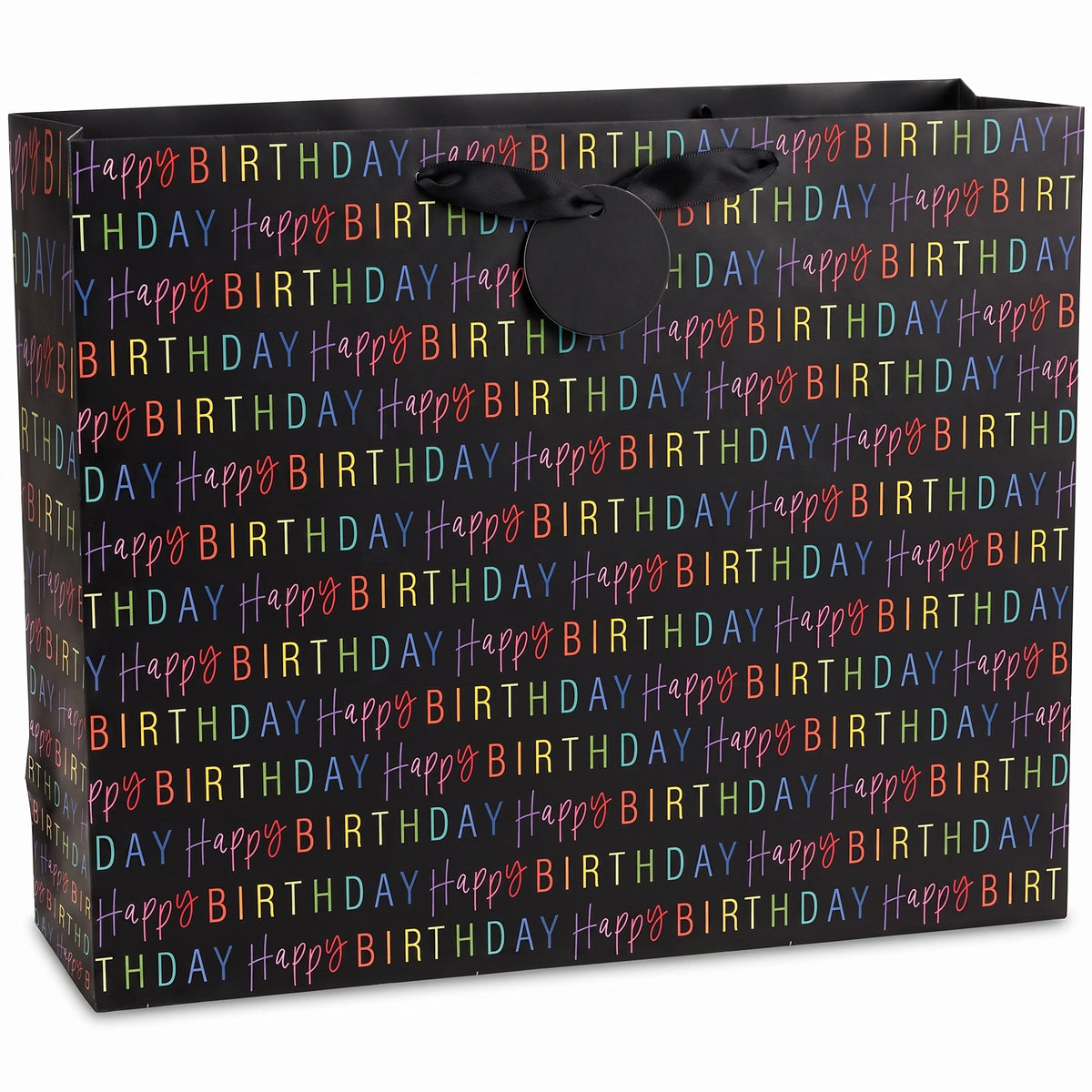 Rainbow Matte Happy Birthday Gift Bag - Large