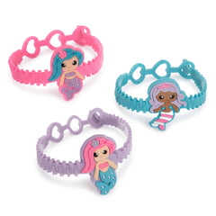 Colorful Mermaid Charm Bracelets - 8 Pack