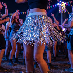 Silver Sparkle Skirt - S/M