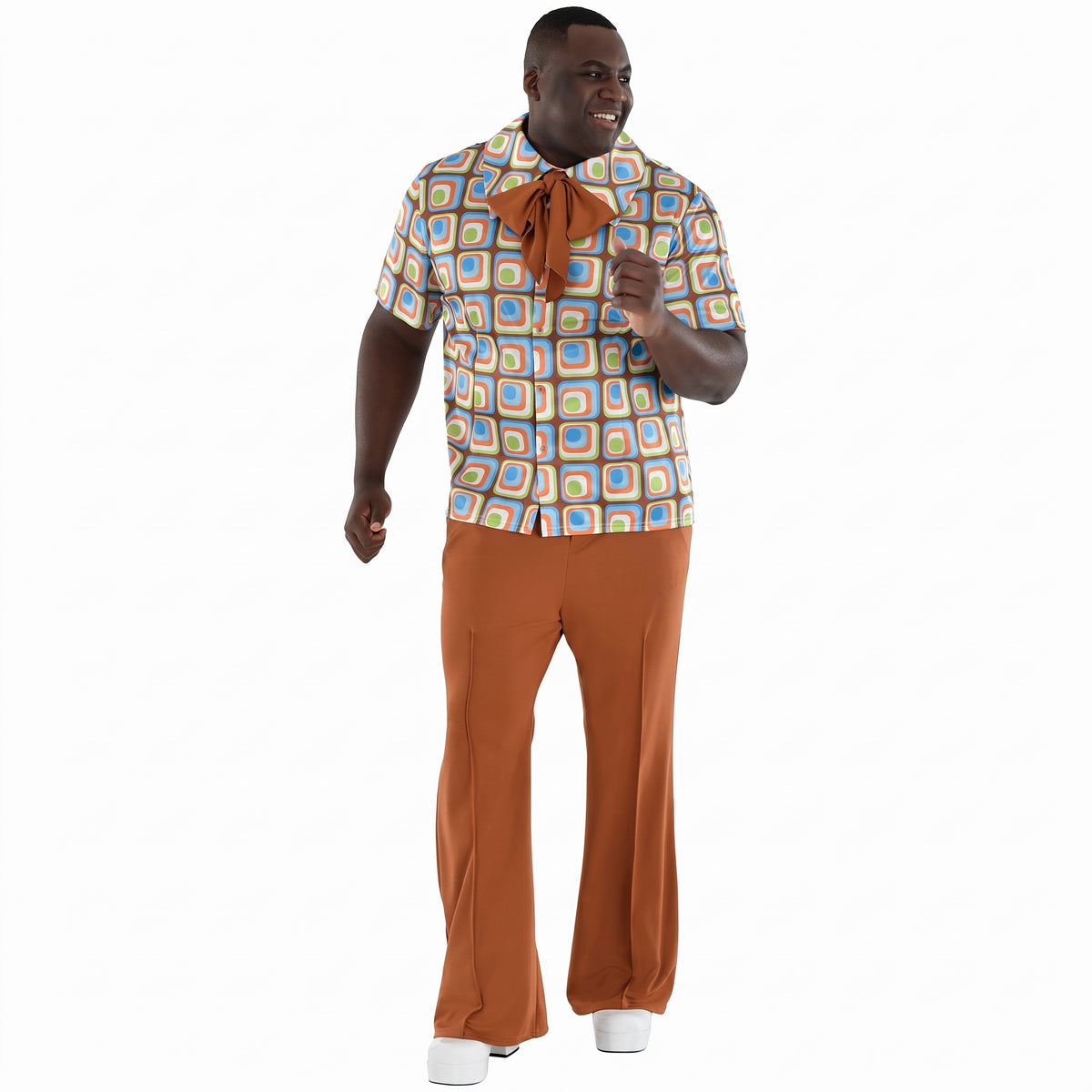 1960s Men's Plus Size Disco Costume Set