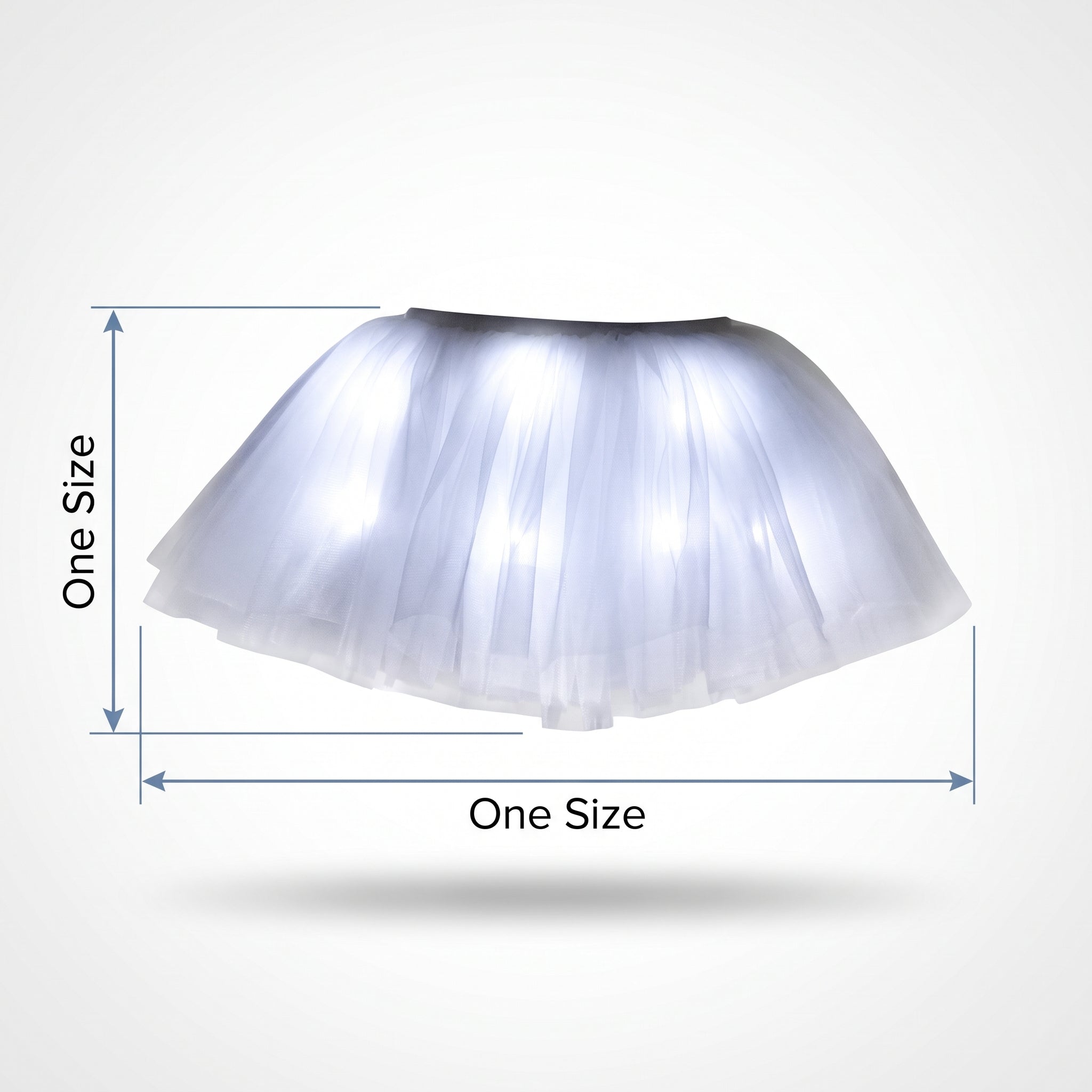 Light-Up White Adult Tutu - One Size