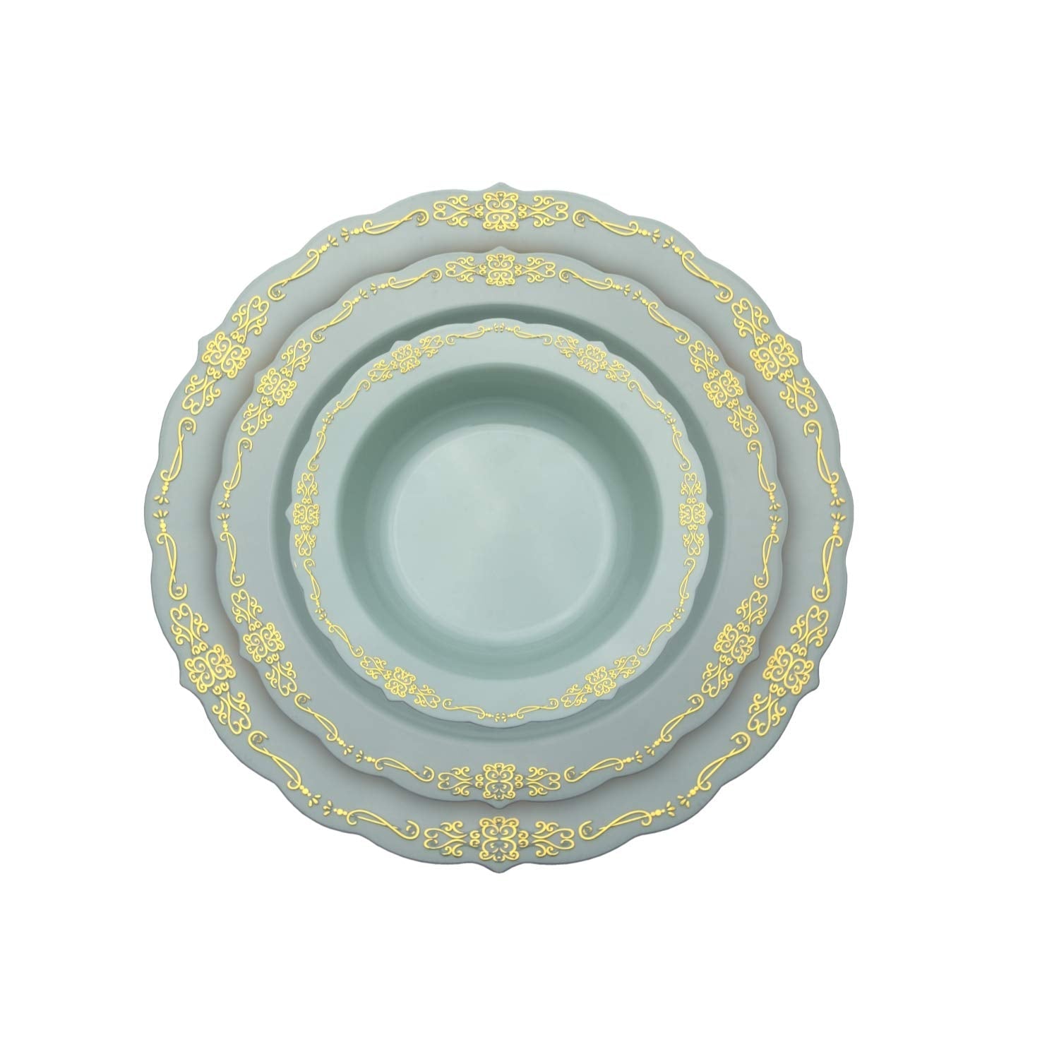 5 Oz. Clear Victorian Design Plastic Bowls | 120 Count