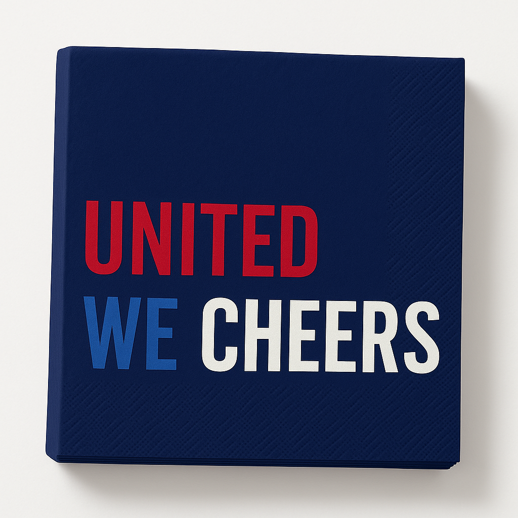 United We Cheers Patriotic Beverage Napkins