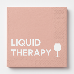 "Liquid Therapy" Cocktail Beverage Napkins