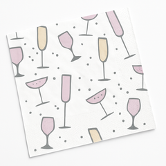 Elegant Cocktail Beverage Napkins