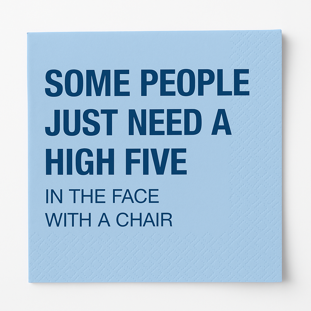 "High Five" Cocktail Beverage Napkins