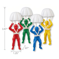 Mega Fun Paratroopers - 8 Count, Assorted Colors