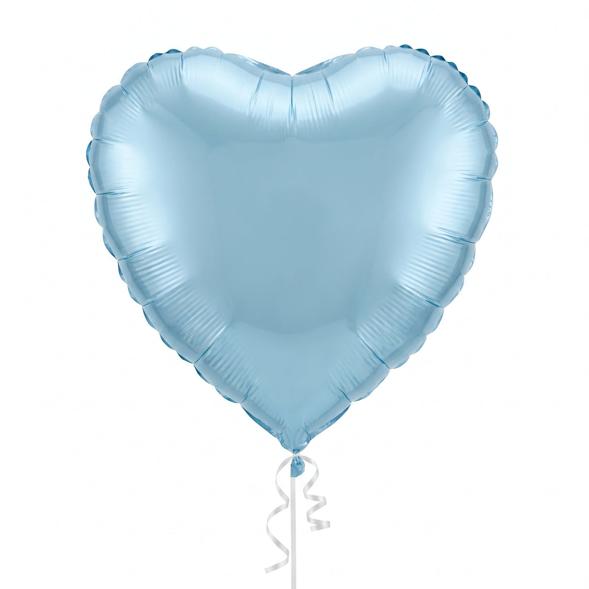 Pastel Blue Heart Foil Balloon - 18-Inch