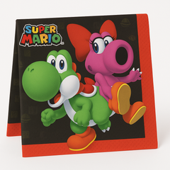 Super Mario Beverage Napkins - 16ct