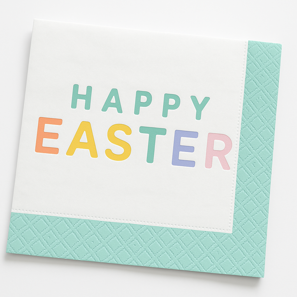 Easter Wishes Beverage Napkins - 16 Pack