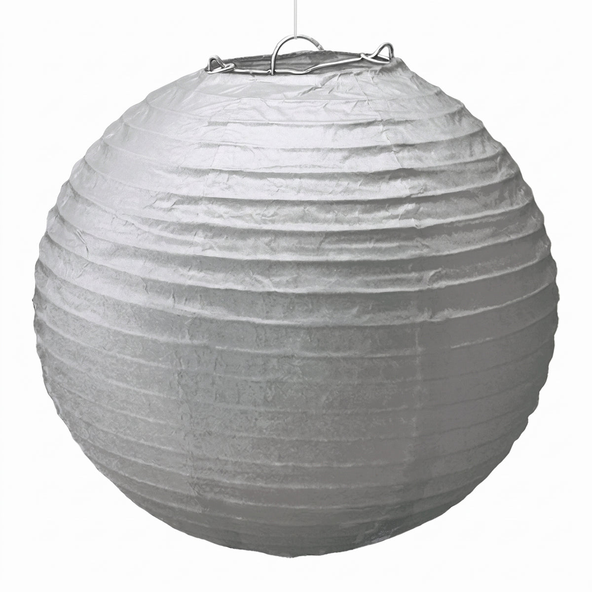 Elegant Silver Paper Lantern | 5 Count