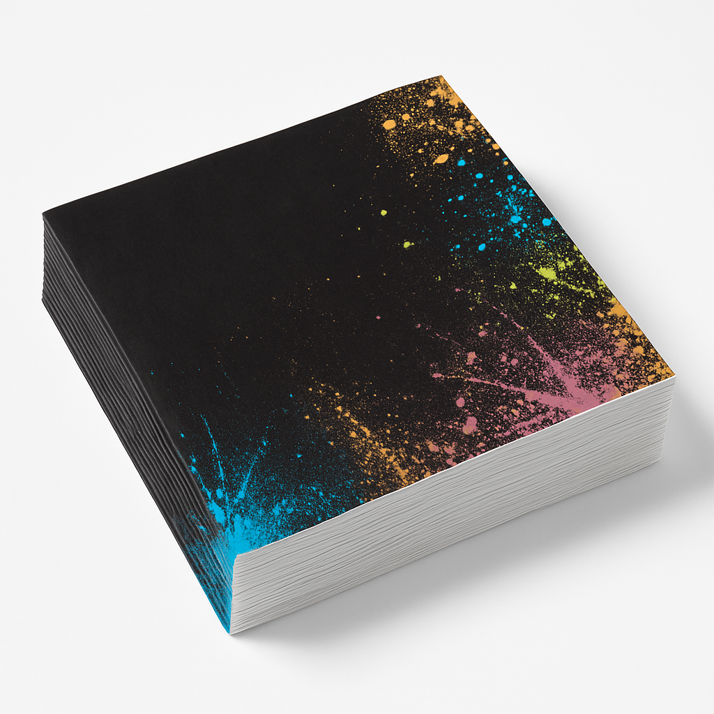 Glow Party Splash Beverage Napkins - 5 In. X 5 In.