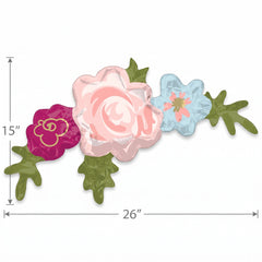 Elegant Pink Flower Foil Balloon Arrangement